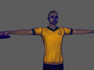 Male Tennis Player Modelo 3D