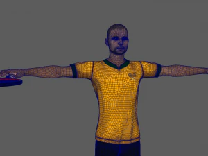Male Tennis Player 3D Model