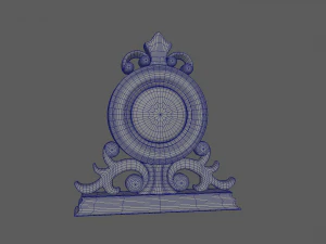 Mantle Clock 3D Model