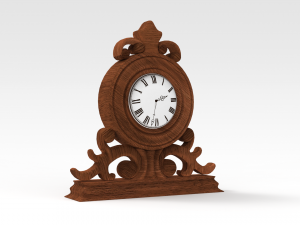 Mantle Clock 3D Model