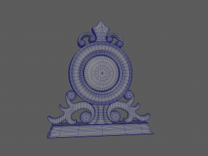 Mantle Clock 3D Model