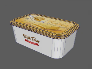 Margarine Container 3D Model