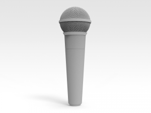 Microphone Modelo 3D
