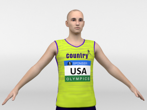 Athlete Runner 3D Model