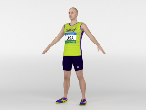 Athlete Runner 3D Model
