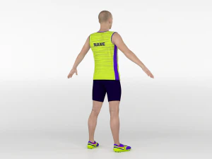 Atleet loper 3D Model