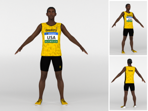 Athlete Runner Modelo 3D