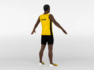 Athlete Runner 3D Model