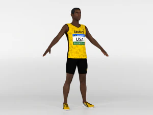 Athlete Runner 3D Model