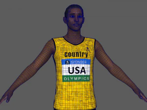 Athlete Runner 3D Model