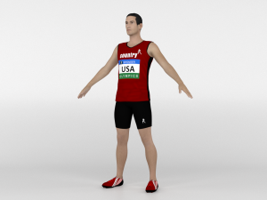 Athlete Runner Model 3D