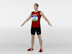Atleta Corredor Modelo 3D