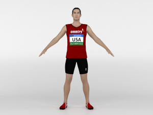 Athlete Runner Model 3D