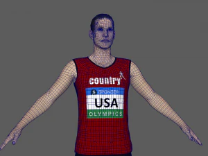 Atleta Corredor Modelo 3D