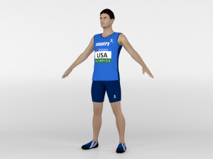 Athlete Runner Modelo 3D