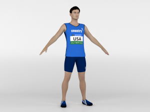 Athlete Runner Modelo 3D