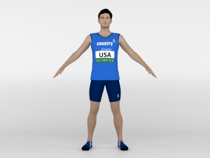 Athlete Runner Modelo 3D