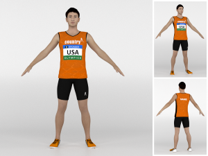 Athlete Runner 3Dモデル