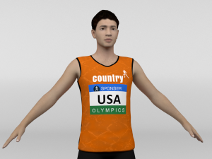 Athlete Runner 3D Модель