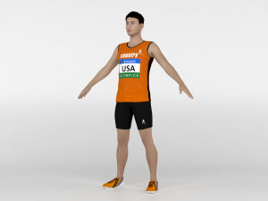 Athlete Runner 3D Модель