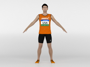Athlete Runner 3D Модель