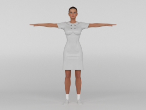 Tilda 0503 Woman in underwear | 3D model