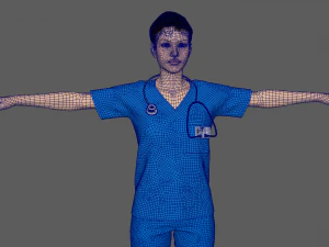 护士 3D 模型
