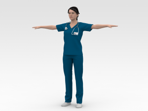 Nurse Modello 3D