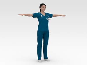 Nurse Modello 3D