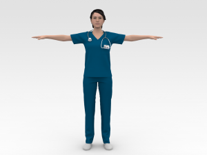 Nurse Modello 3D