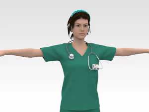 看護師 3Dモデル