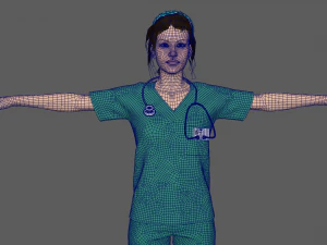 看護師 3Dモデル