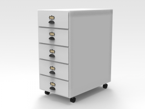 Office Drawers 3D Model