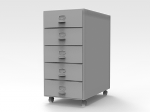 Office Drawers 3D Model