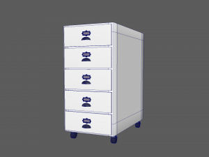 Office Drawers 3D Model