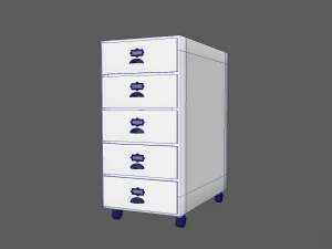 Office Drawers 3D Model