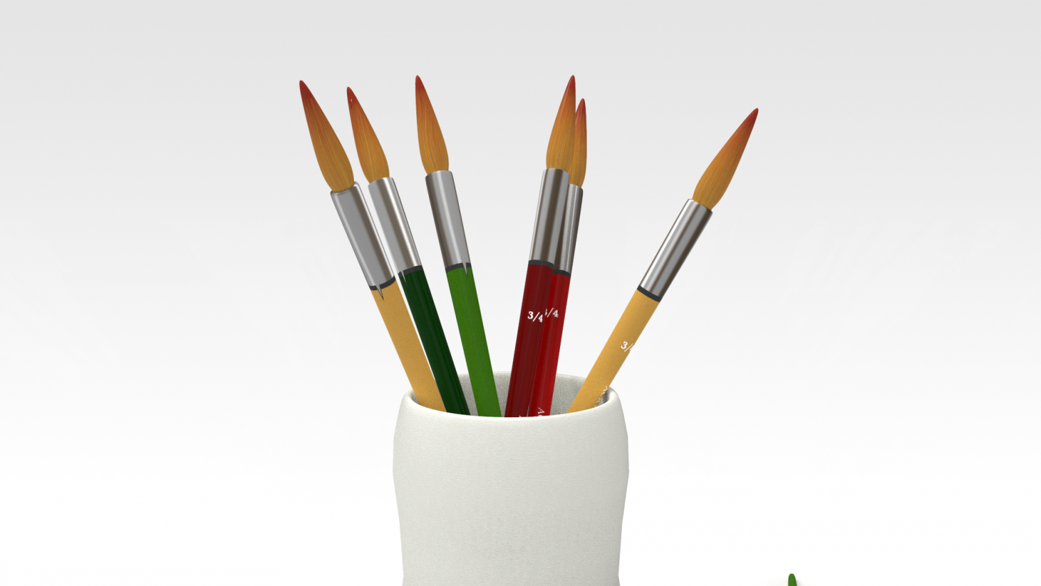 16,905 Paint Brushes Cup Images, Stock Photos, 3D objects