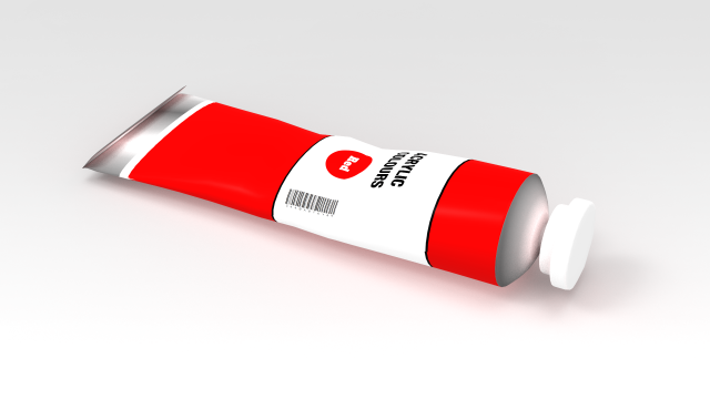 Paint Tube 3D Model .c4d .max .obj .3ds .fbx .stl .blend 