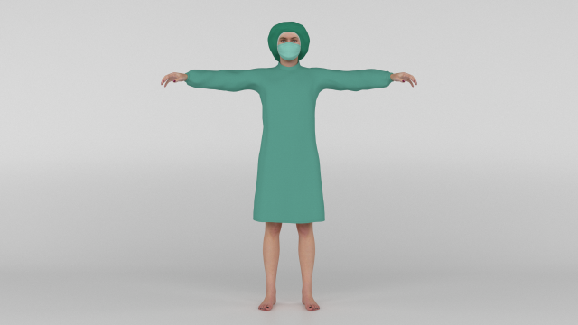 Patient 3D Model .c4d .max .obj .3ds .fbx .stl .blend 