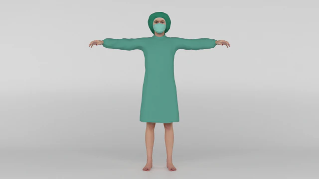 Patient 3D Model .c4d .max .obj .3ds .fbx .stl .blend 