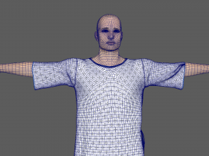 Patient with white gown Modèle 3D