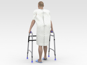 Patient with Walker 3D Model