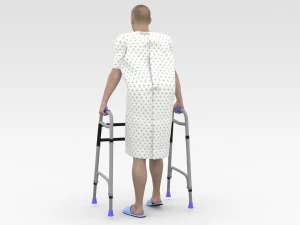Patient with Walker 3D Model