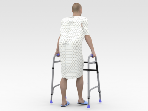 Patient with Walker 3D Model