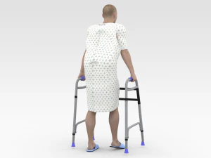 Patient with Walker 3D Model