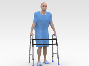 Patient with Walker 3D Model