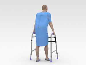 Patient with Walker 3Dモデル