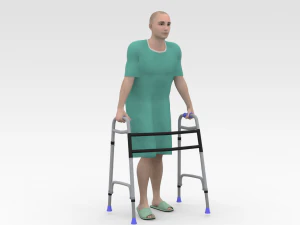 Sabar dengan Walker Model 3D