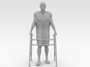 Patient with Walker 3D Model
