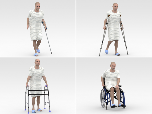 Patients Model Collections Modèle 3D .c4d .max .obj .3ds .fbx .stl .blend 